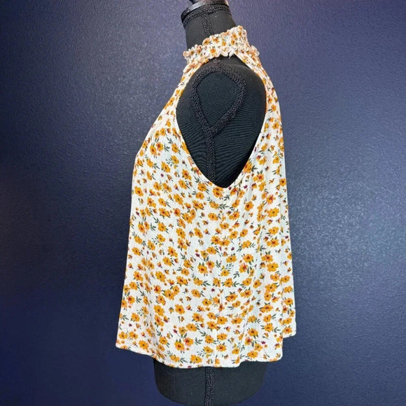 Dizzy Gal Brinn Sunny Floral Keyhole Tank Top, Size Large - Picture 10 of 11